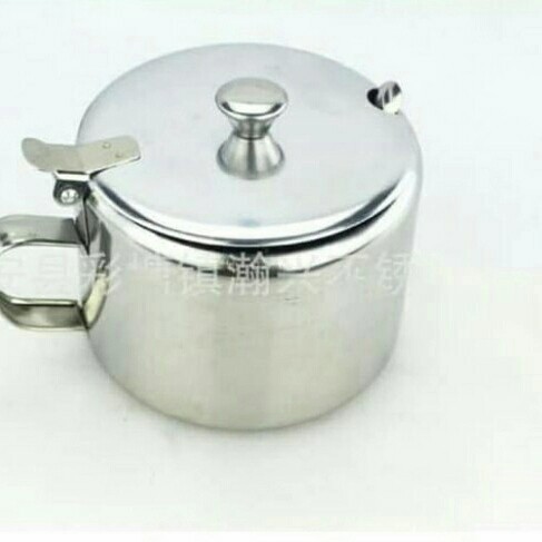 

TERUJI Tempat Gula, Bumbu, Sambal Stainless Bonus Sendok