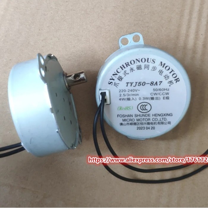 ORIGINAL AC 220V 240V 2.5 3RPM TYJ50-8A7 SYNCHRONOUS MOTOR FOR S314R