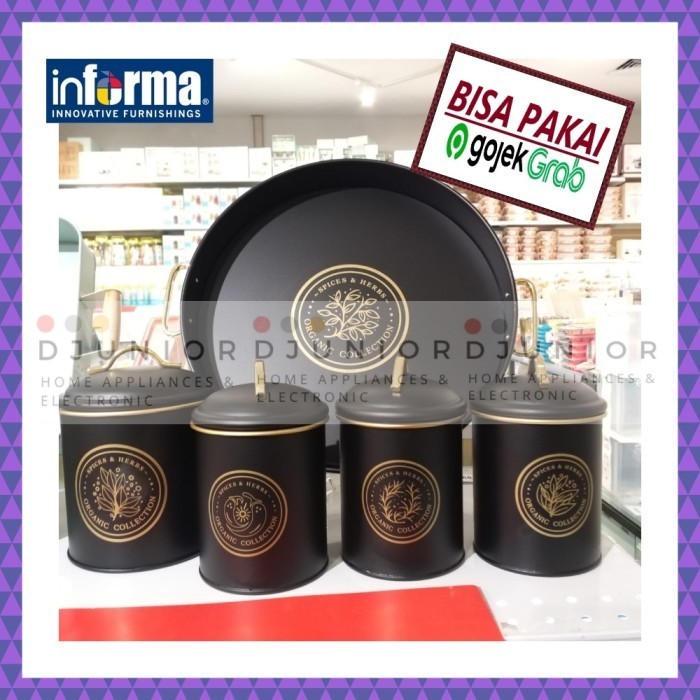 

NEW INFORMA - CANISTER / TOPLES BUMBU / WADAH TEMPAT GULA TEH KOPI