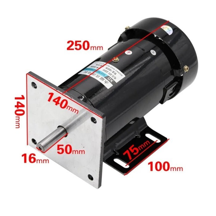 220V PERMANENT MAGNET DC MOTOR 1800RPM 3000RPM 3600RPM 4500RPM SPEED