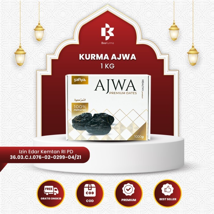 

Ready Stock Kurma Ajwa 1 Kg / Kurma Nabi Super