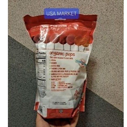 

YumEarth Organic Pops Favorites 50 pops 310 gr permen lolipop