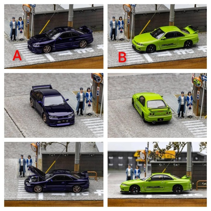 Focal Horizon 1/64 Nissan R33 Diecast Blue Green