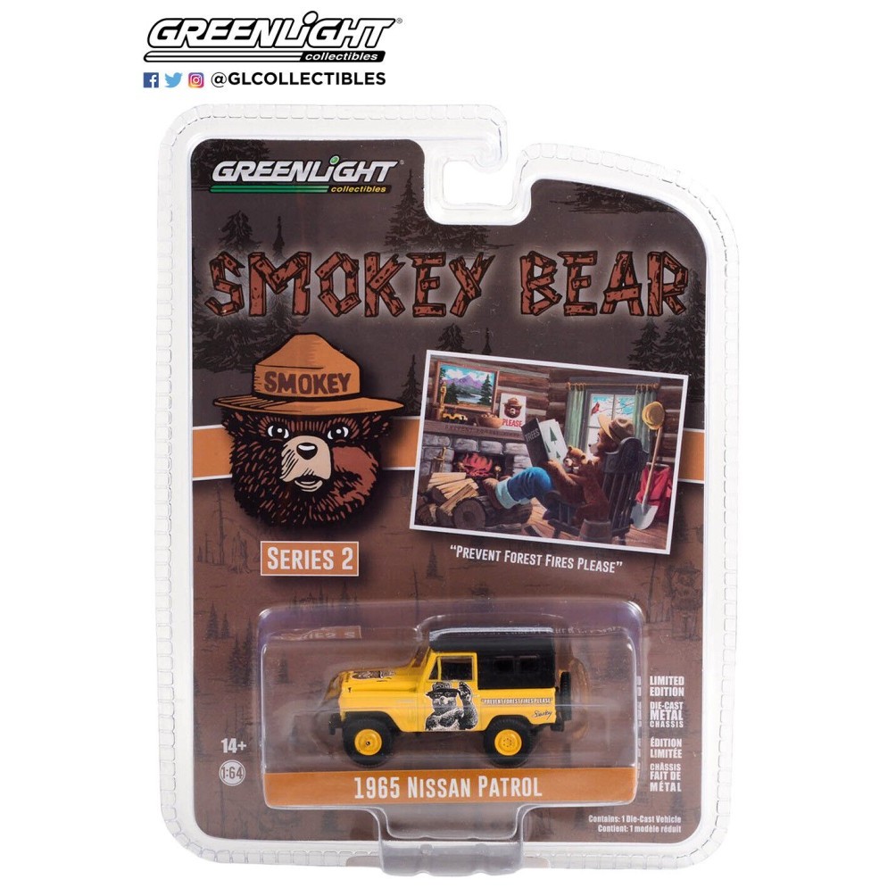 38040-B GREENLIGHT 1965 NISSAN PATROL SMOKEY BEAR SERIES 2 DIECAST