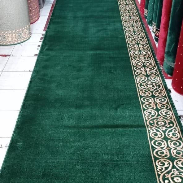 Karpet Masjid Sajadah Mushola Al Imam tebal 15mm meteran empuk halus lembut dan halus