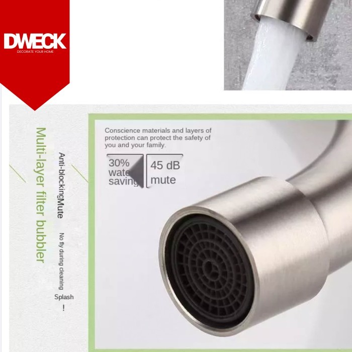 Kran Sink Tembok Angsa SUS 304 / Wall Sink Tap Solvex