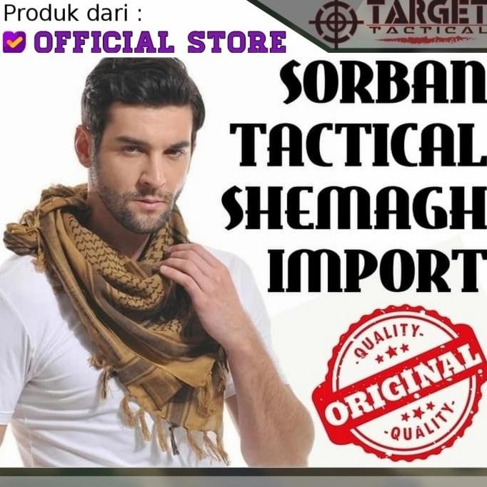 Sorban Tactical Shemagh Scarf Syal Muslim Army Loreng Baju Koko