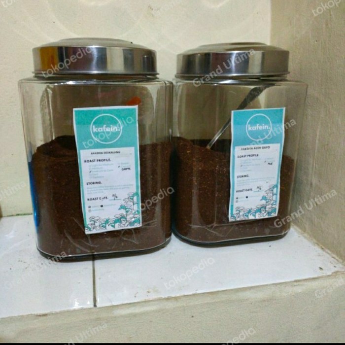 Toples Kopi Kaca Premium/ Toples Kopi Besar /Toples Kedap Udara 5.5 L