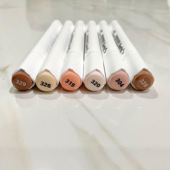 

Arrtx dual tips marker skin tone set 6color