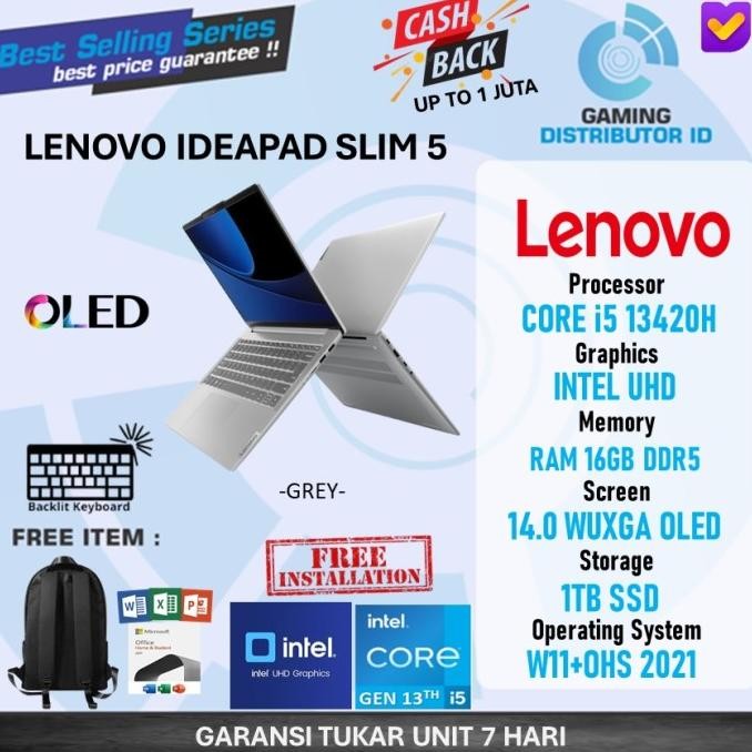 Lenovo Ideapad Slim 5 14 Oled Core I5 Ram 16Gb 512Ssd W11 14 Inci Wuxga