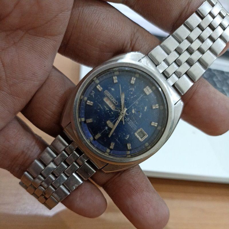 ~Jam Preloved Seiko Automatic Dial Blue Vintage