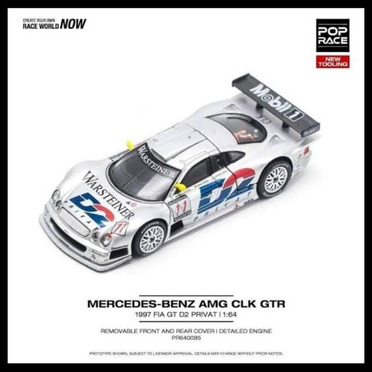 PROMO  SALE TERLARIS POP RACE MERCEDES BENZ CLK GTR FIA GT READY