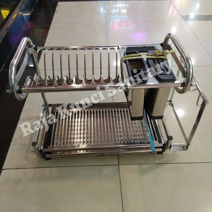 Rak Piring 2 Susun Stainless 304/ Rak Piring Knokers WJD 550
