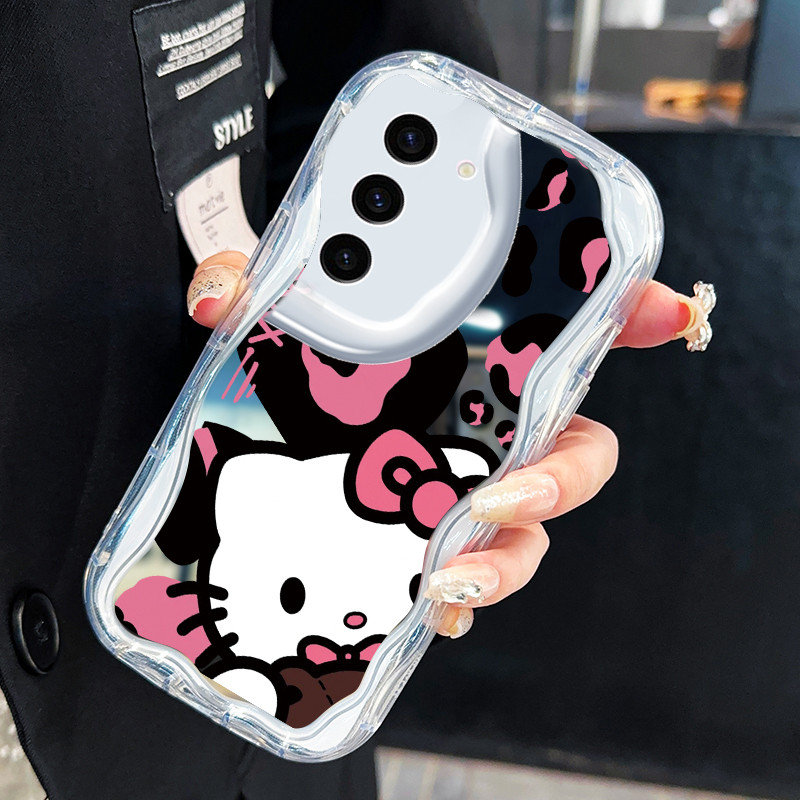Casing Hp Untuk Samsung Galaxy S23 Plus S23 Ultra S23 FE Case Casing Drop Red Cat silikon HP Softcas