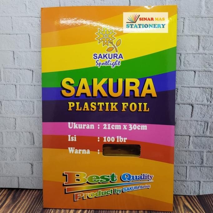 

Sakura Plastik Foil Laminating Jilid Buku Sekripsi Hard Cover (Emas )