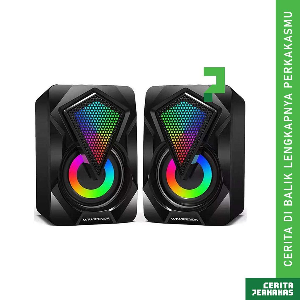 USB Speaker RGB X2 A11 CP / Speker Spiker Portable Aktif Mini Sound / untuk Laptop PC Komputer TV