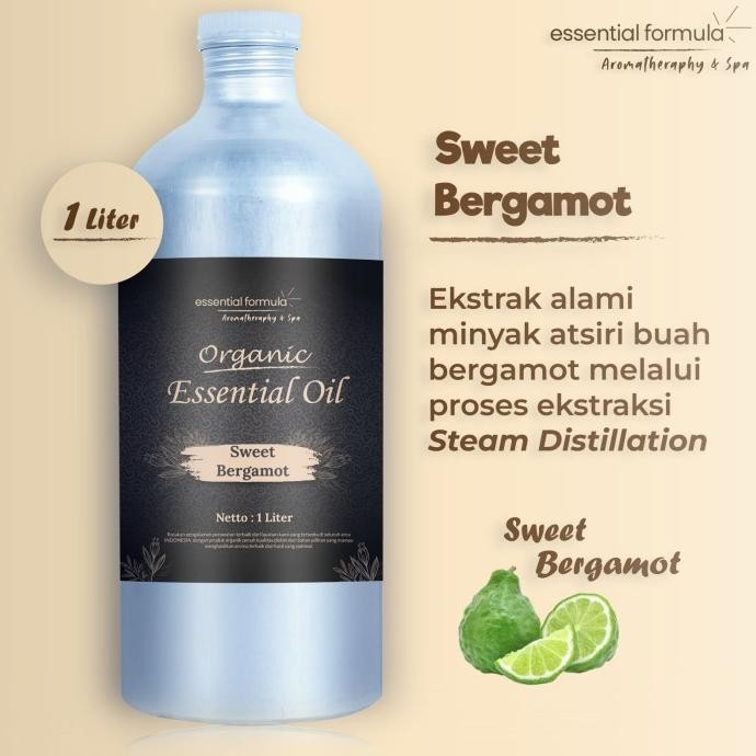 

SALE! 1L ORGANIC SWEET BERGAMOT ESSENTIAL OIL JERUK BERGAMOT MURNI 100%