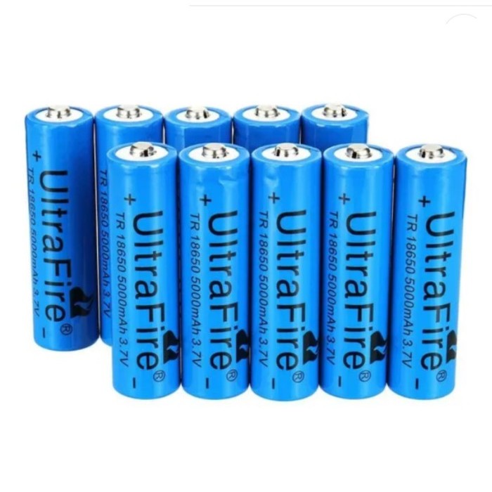Jual BATERAI ULTRAFIRE 18650 5000mah BATTERY RECHARGEABLE Top Button