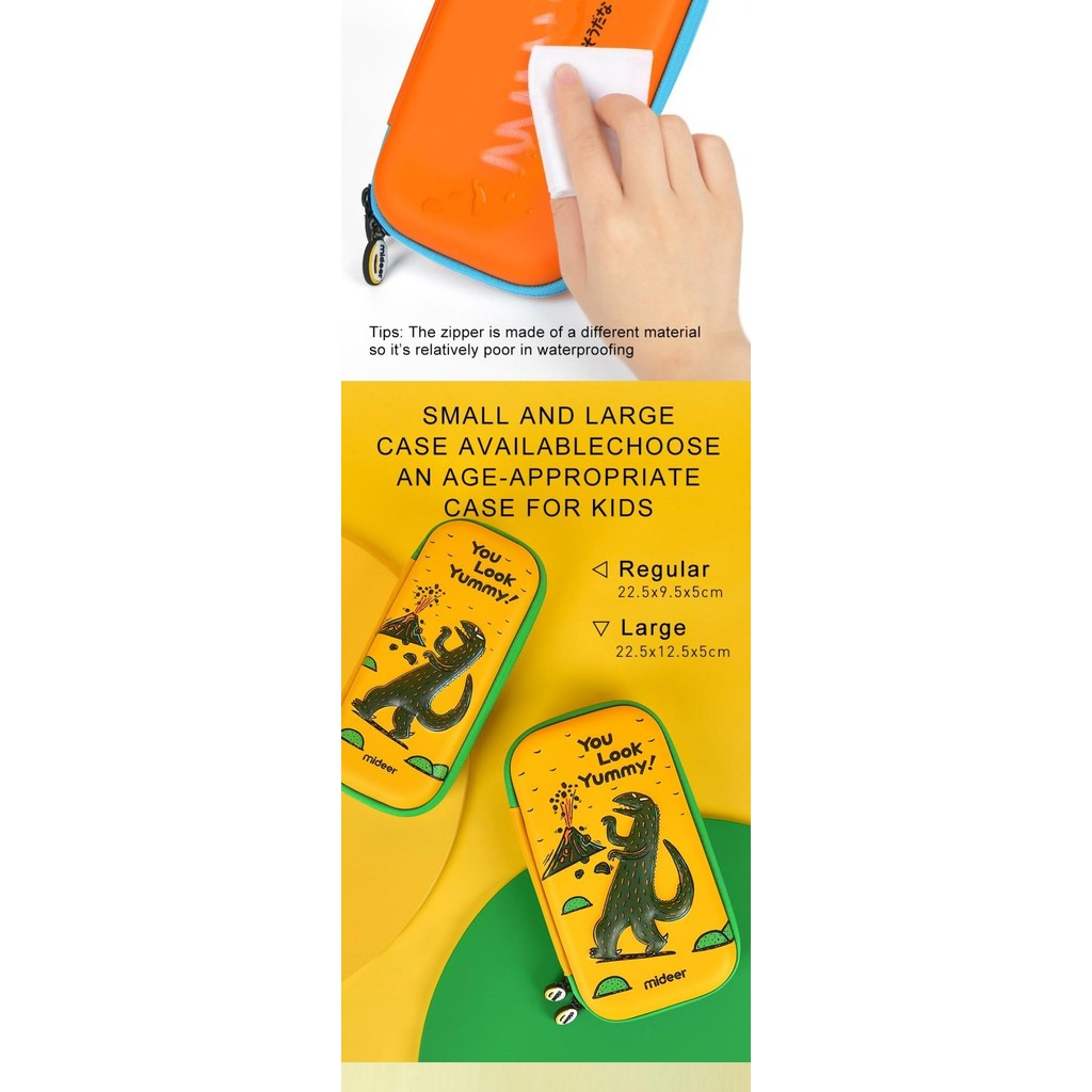 

Mideer Pencil Case 3D Kotak Tempat Pensil Anak Laki Laki Dinosaurus 3+ Original Dan Terpercaya