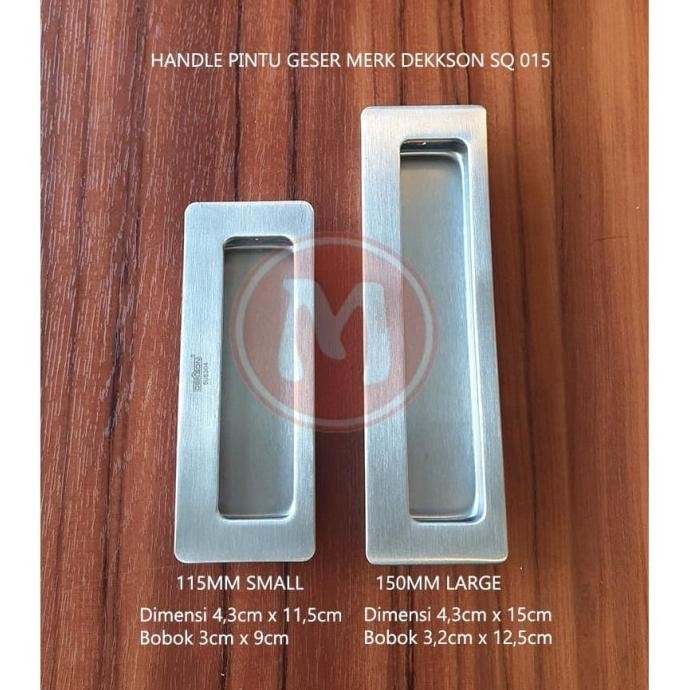 PULL PLATE DEKKSON PP 015 SQ 150MM SSS Handle Tanam Pintu Sliding Original