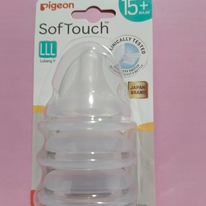 Dot/Nipple Pigeon Wide Neck Peristaltic Plus Isi 3Pcs Size L Original Dan Terlaris