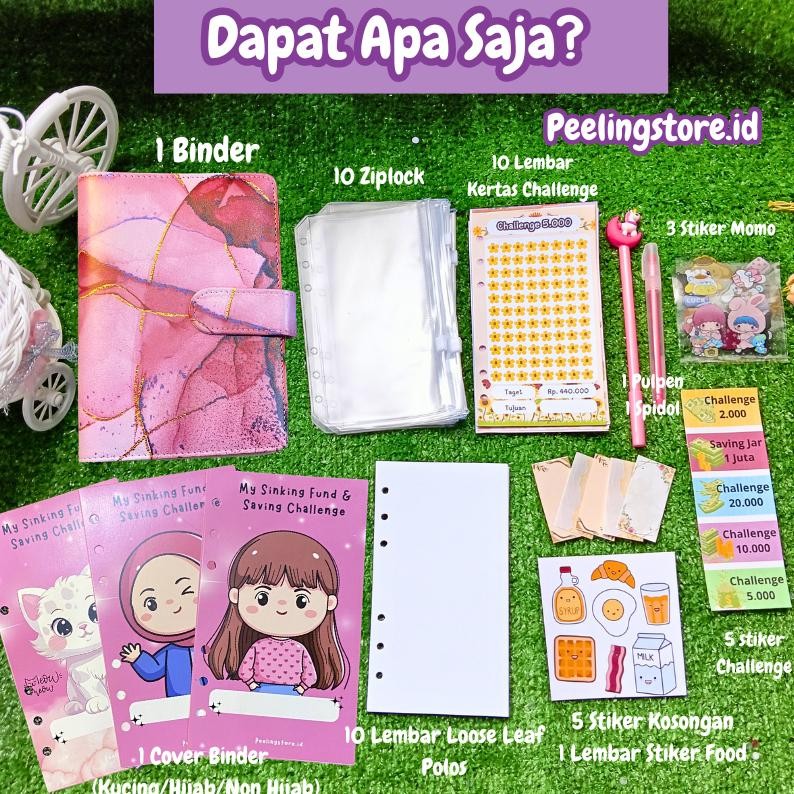 

DESPO [10 ZIPLOCK] PAKET BINDER KULIT NABUNG A6/ BINDER KEUANGAN MURAH / BINDER A6 / BINDER SEQUIN BINDER DAISY BINDER HOLOGRAM BINDER TRANSPARANT / ZIPPER / ZIPLOCK A6