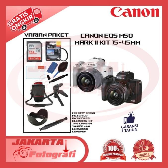 Canon Eos M50 Ii Kit 15-45Mm Lens Mirrorless Camera Black