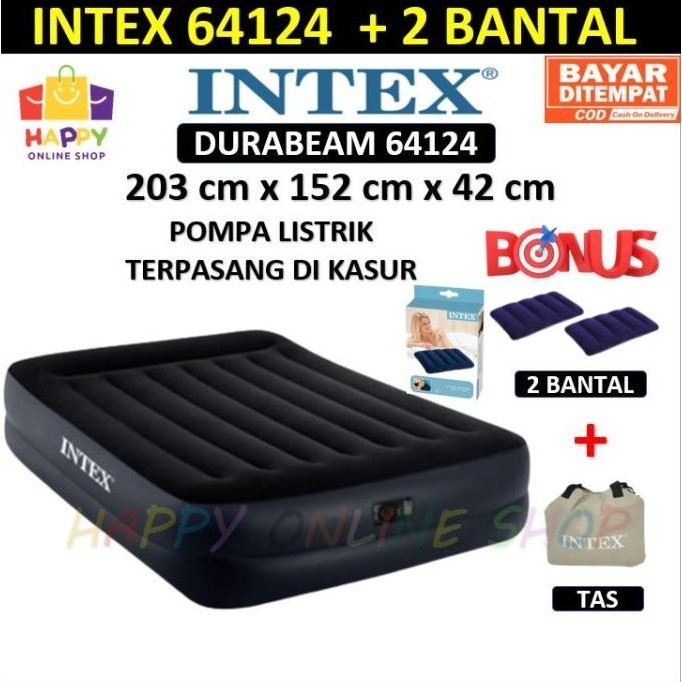 Intex Kasur Angin - Kasur Intex Durabeam Rest Raised Airbed Original