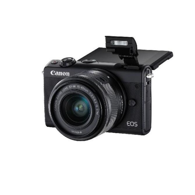 Kamera Mirrorless Canon Eos M100 Kit 15-45Mm Is Stm