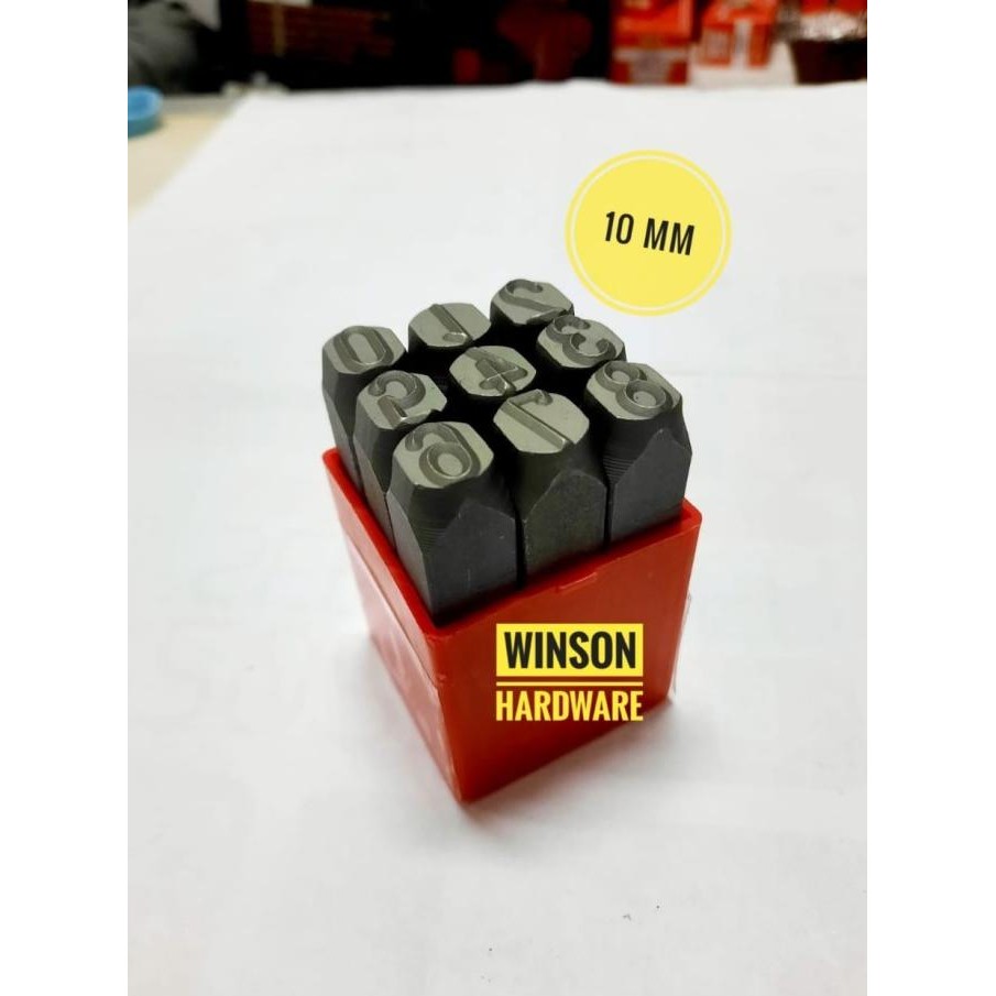

Promo Alat Ketok Angka Nomor 10mm ZEKI - Number Stamp Punch Set 10 mm COD