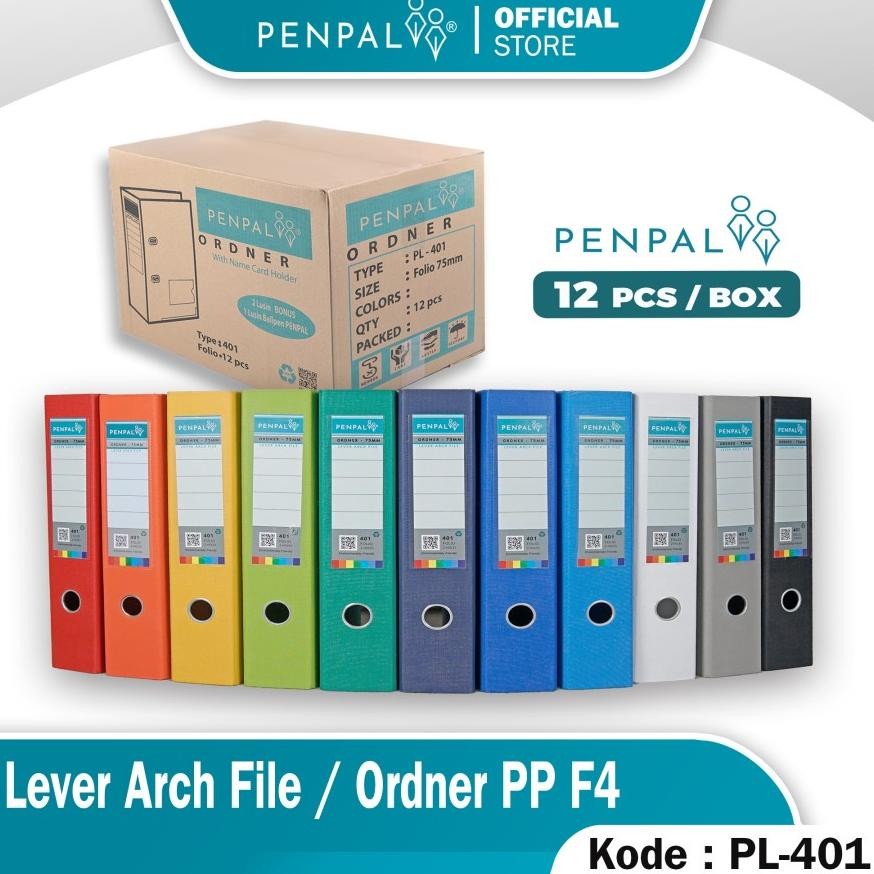 

ANGELO PENPAL LEVER ARCH FILE / ORDNER FOLIO PL-401 ( 12 PCS )