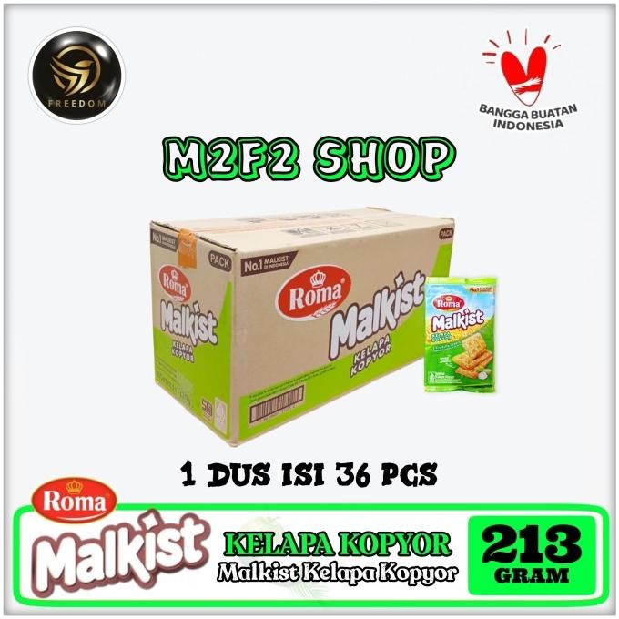 

Ele Roma Biskuit Malkist Kelapa Kopyor - 200 Gr (Karton)