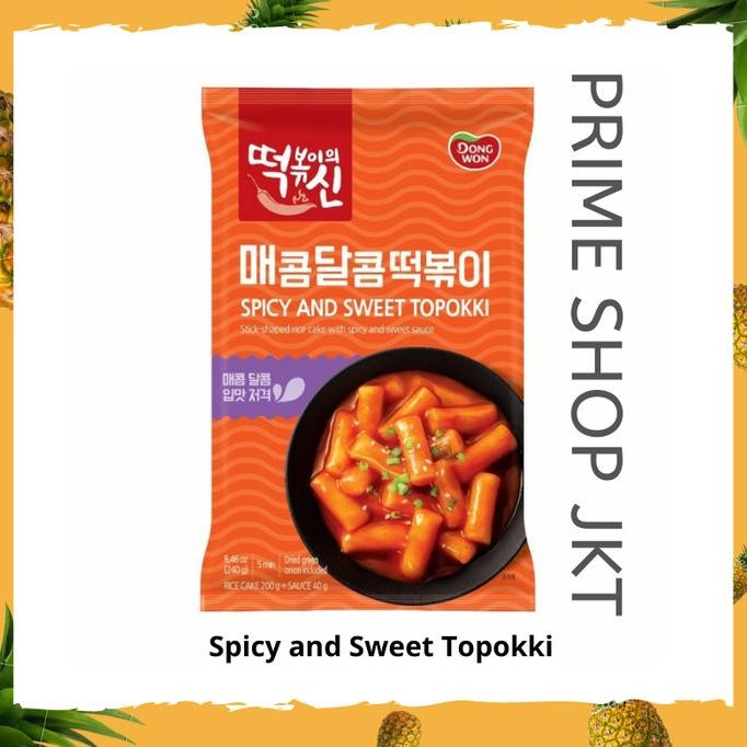 

stav dongwon spicy and sweet topokki 240gr kue beras tteobokki pedas manis