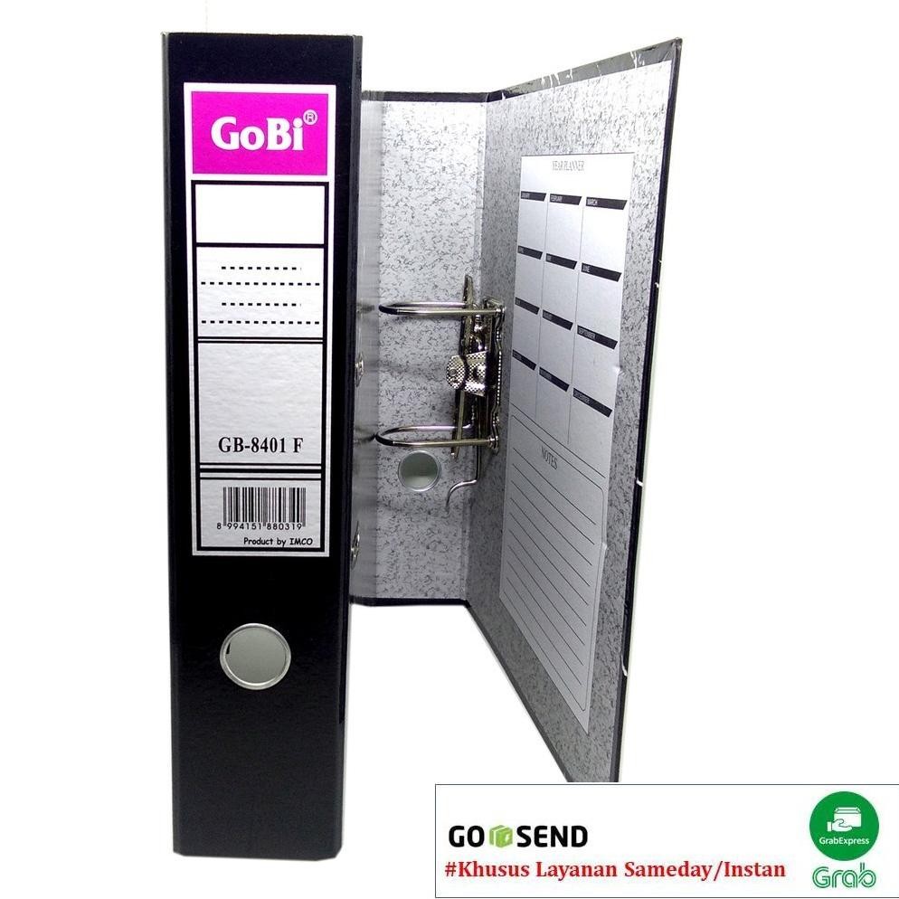 

RUBYSU ORDNER / RING BINDER FILE / LEVEL ARCH FILE BAHAN KARTON MERK GOBI UKURAN FOLIO ( ISI 12 BUAH )