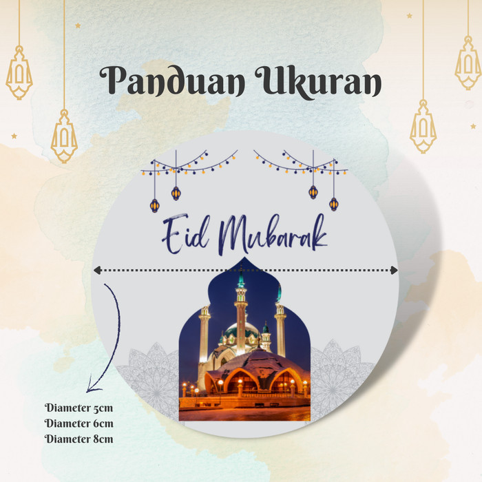 [Bulat] Sticker Label Toples Nastar Toples Kue Kering Lebaran Label