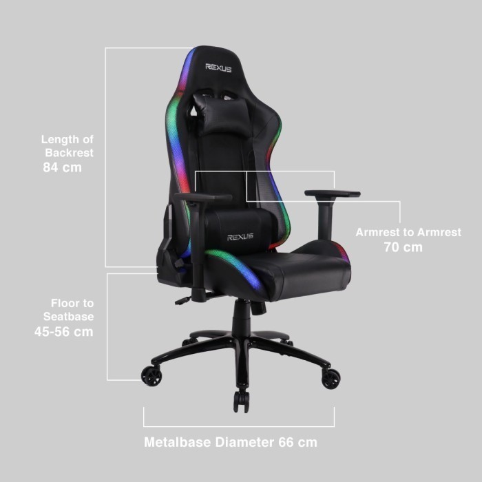 Rexus Gaming Chair Kursi RGC 103 RGB