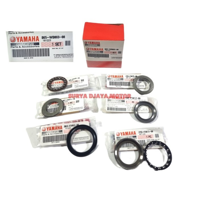 Komstir Set Race Ball Kit Atas Bawah New Nmax Aerox B65-Wb069-00 Ori