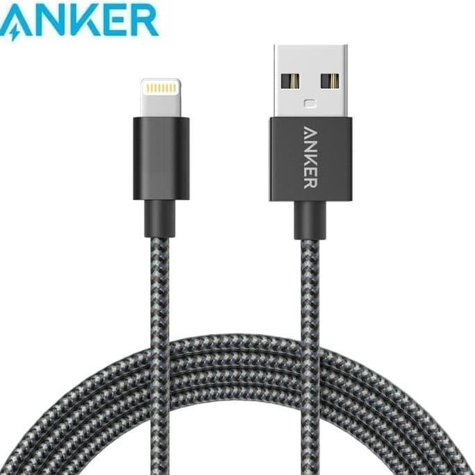 Anker Lightning Kabel Data Iphone Nylon Braided Cable Mfi Powerline