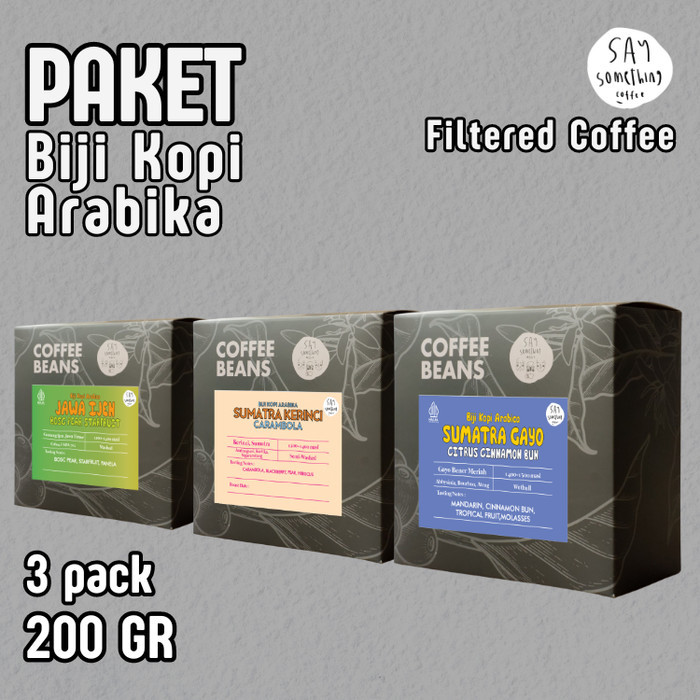 

PAKET BIJI KOPI ARABIKA INDONESIA 200GR - FILTER