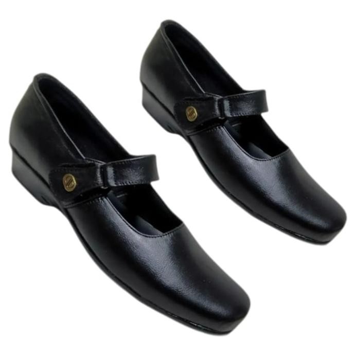 Sepatu pantofel sekolah paskibra wanita kulit asli