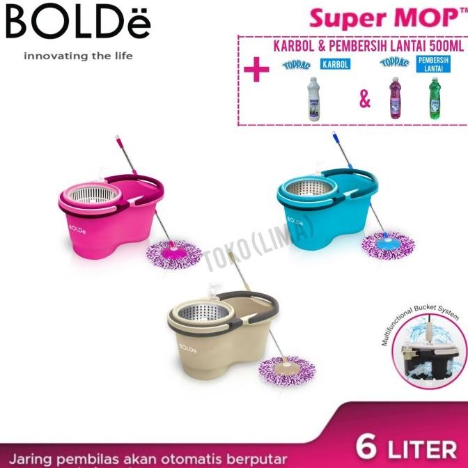 Alat Pel Bolde Super Mop Macan Stainless Bolde Macan Bolde Original