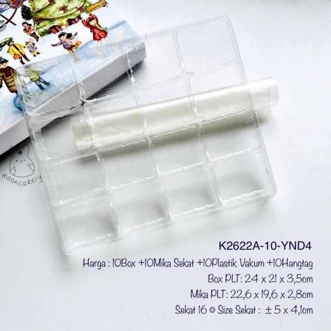 

10Pcs Kotak Natal Mika Sekat K2622| Box Nastar| Lapis|Cek Varian