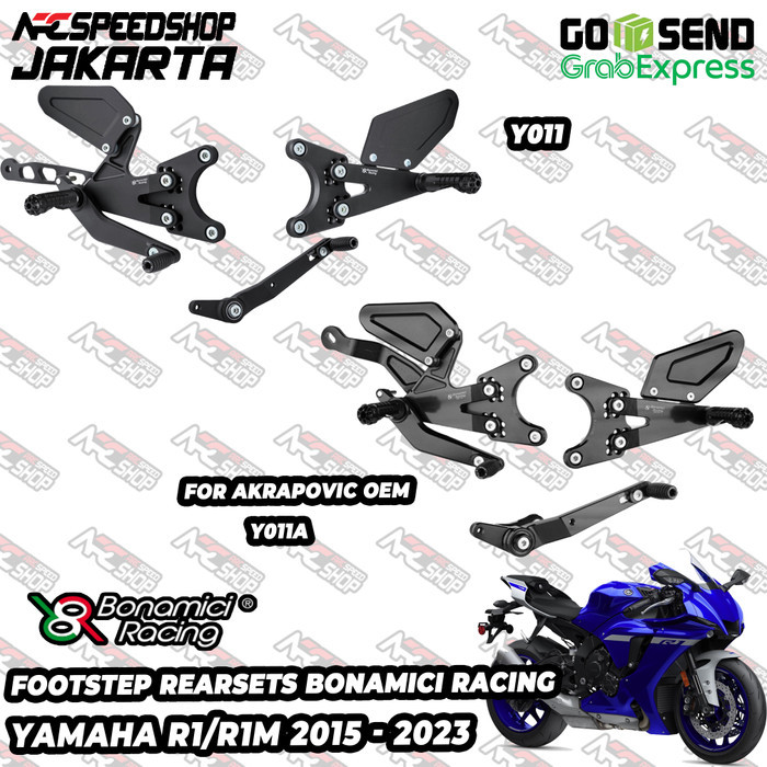 Footstep Foot Step Underbone Rearset Bonamici Racing Yamaha YZF-R1 YZF R1 R1 R 1 YZF-R1M YZF R1M R1M