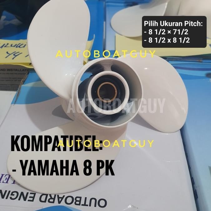 Propeller / Baling / Kipas Mesin Tempel Yamaha 6 - 8 -9.9 PK / HP