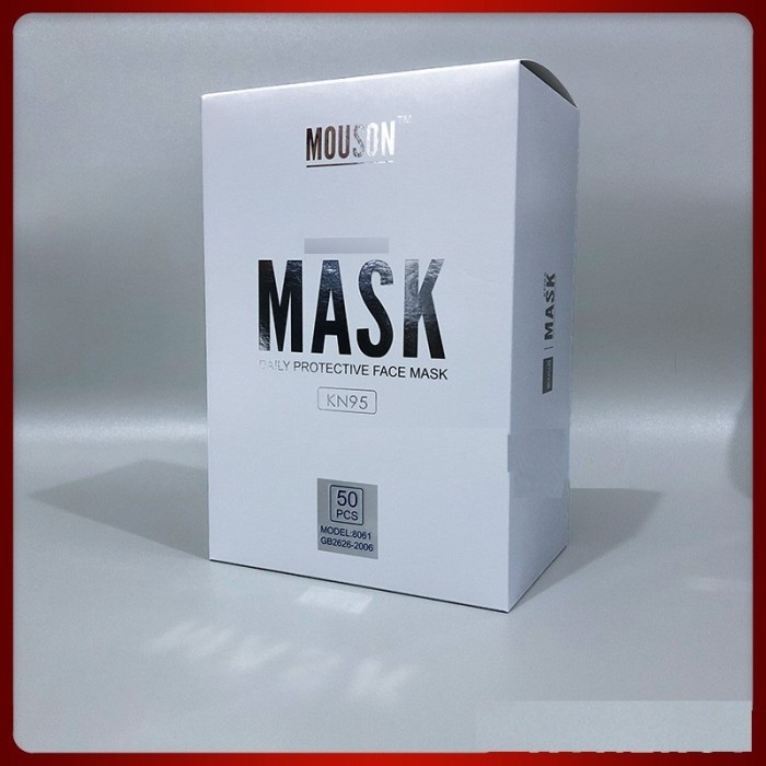 Masker KN95 MOUSON BOX isi 50 KN 95 Original Premium Dewasa 5ply 5 ply