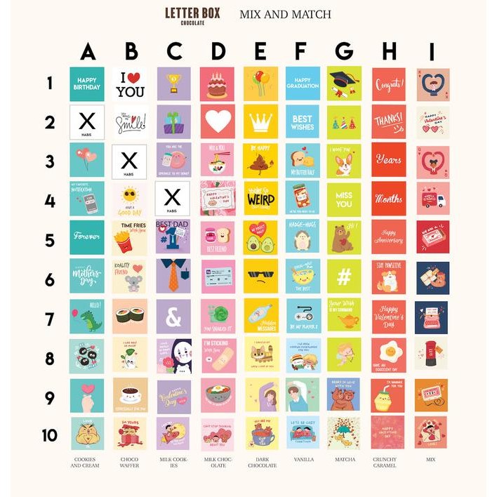 

Kado Coklat Valentine Box 9pcs - Letter Box - Paket Valentine ES77