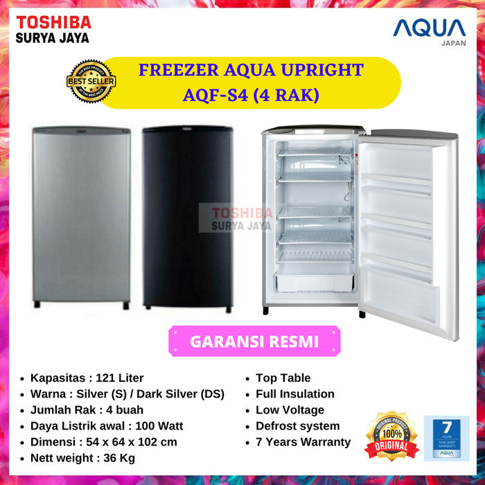 Freezer 4 rak AQUA AQF-S4 (S) - Freezer ASI - Jabodetabek