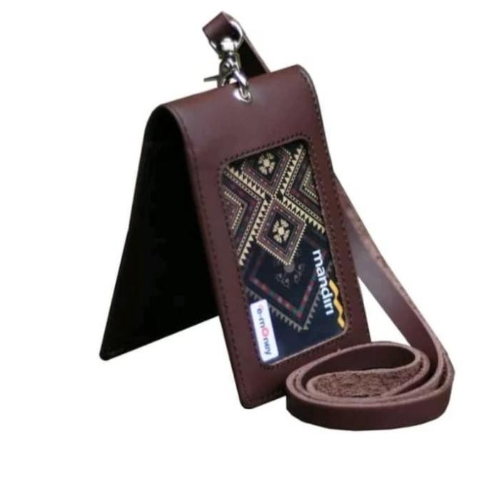 

Id Card Holder Kulit Asli Tali Gantungan Name Tag Genuine Leather