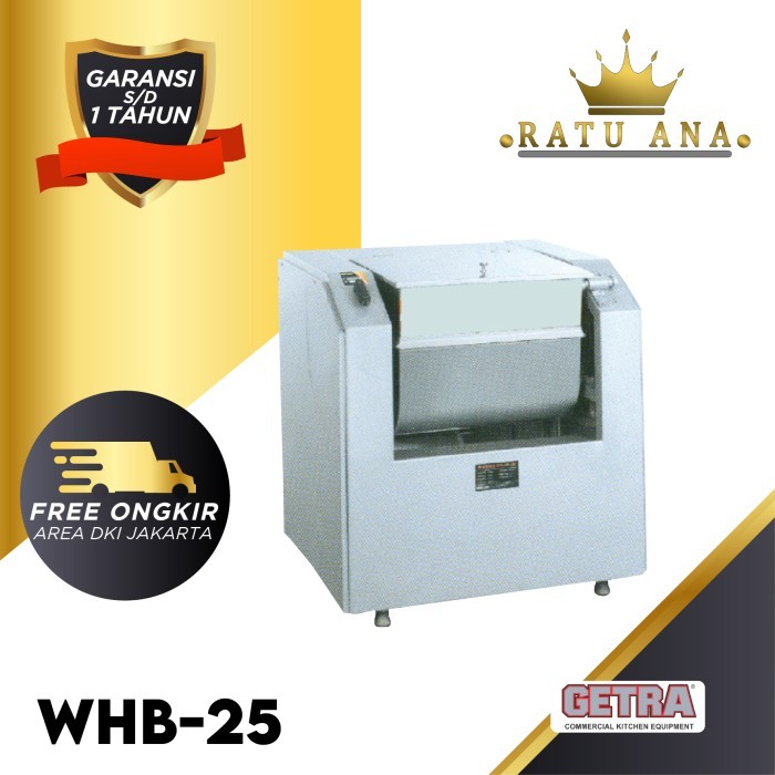 GETRA WHB-25 Horizontal Dough Mixer (Mixer Adonan Horizontal)