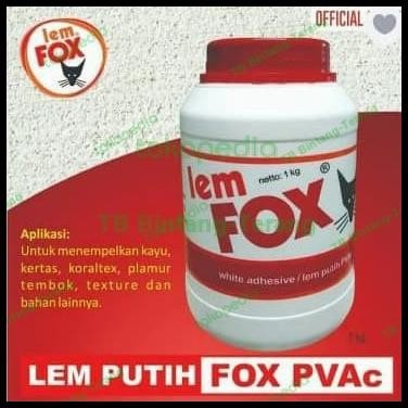 

Lem Fox Pvac Botol 1Kg Original